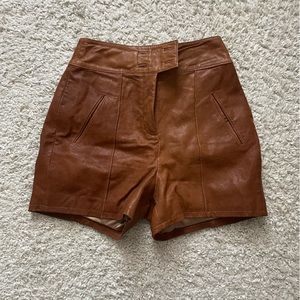 Rachel Zoe High waisted Leather Shorts